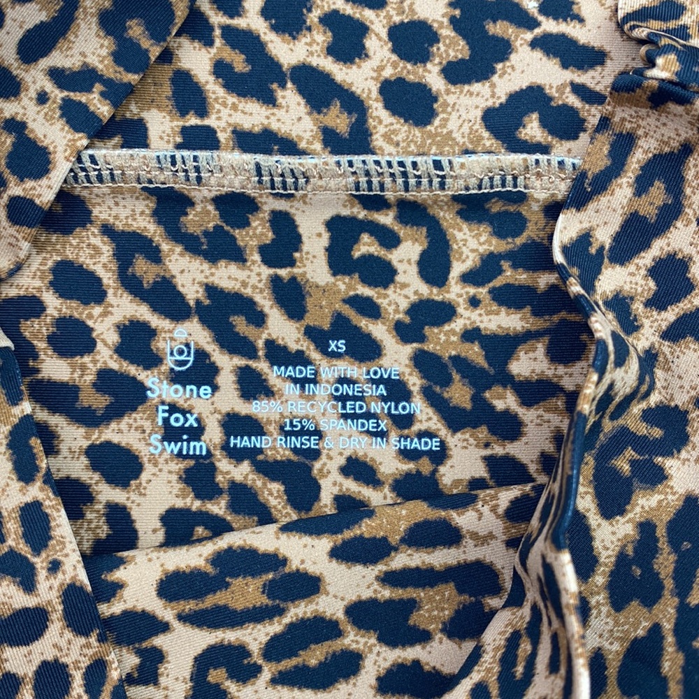 NWT Stone Fox Swim | Sahara Animal Print Taj Bikini Bottoms XS - Picture 6 of 8